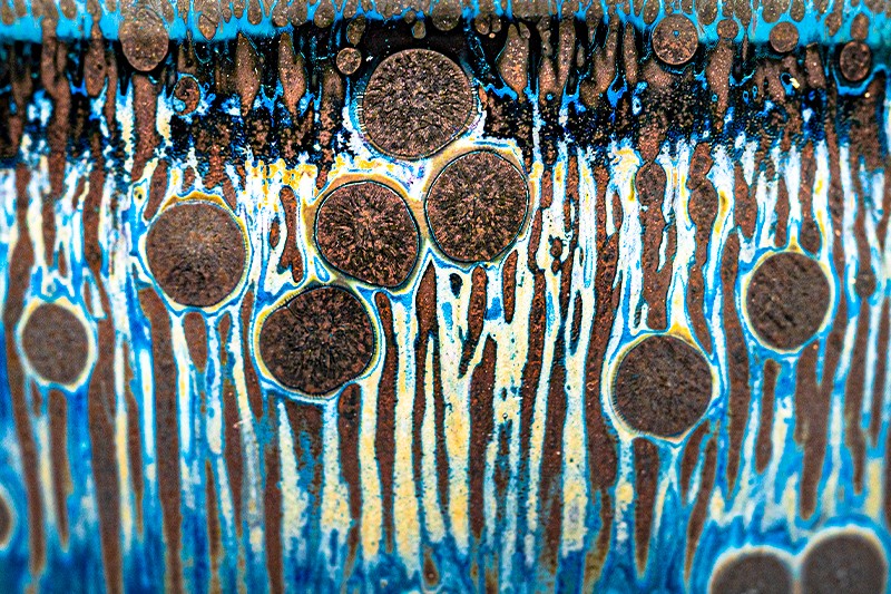 A七彩曜变星云钵